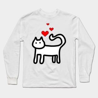 Valentines Day Cat Long Sleeve T-Shirt